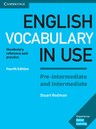 English Vocabulary In Use Pre-Intermediate and Itermediate 4e book with answer